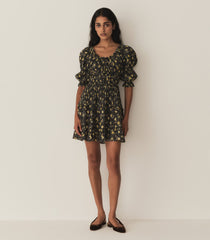 ISMENE DRESS -- NOIR WINDING BLOSSOMS | FALL 24