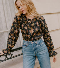 JAMIE TOP -- FOXGLOVE FLORAL | FALL 24