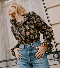 JAMIE TOP -- FOXGLOVE FLORAL | FALL 24