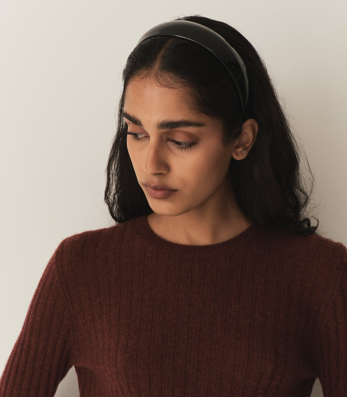 JEANIE HEADBAND -- BLACK PATENT | FALL 24