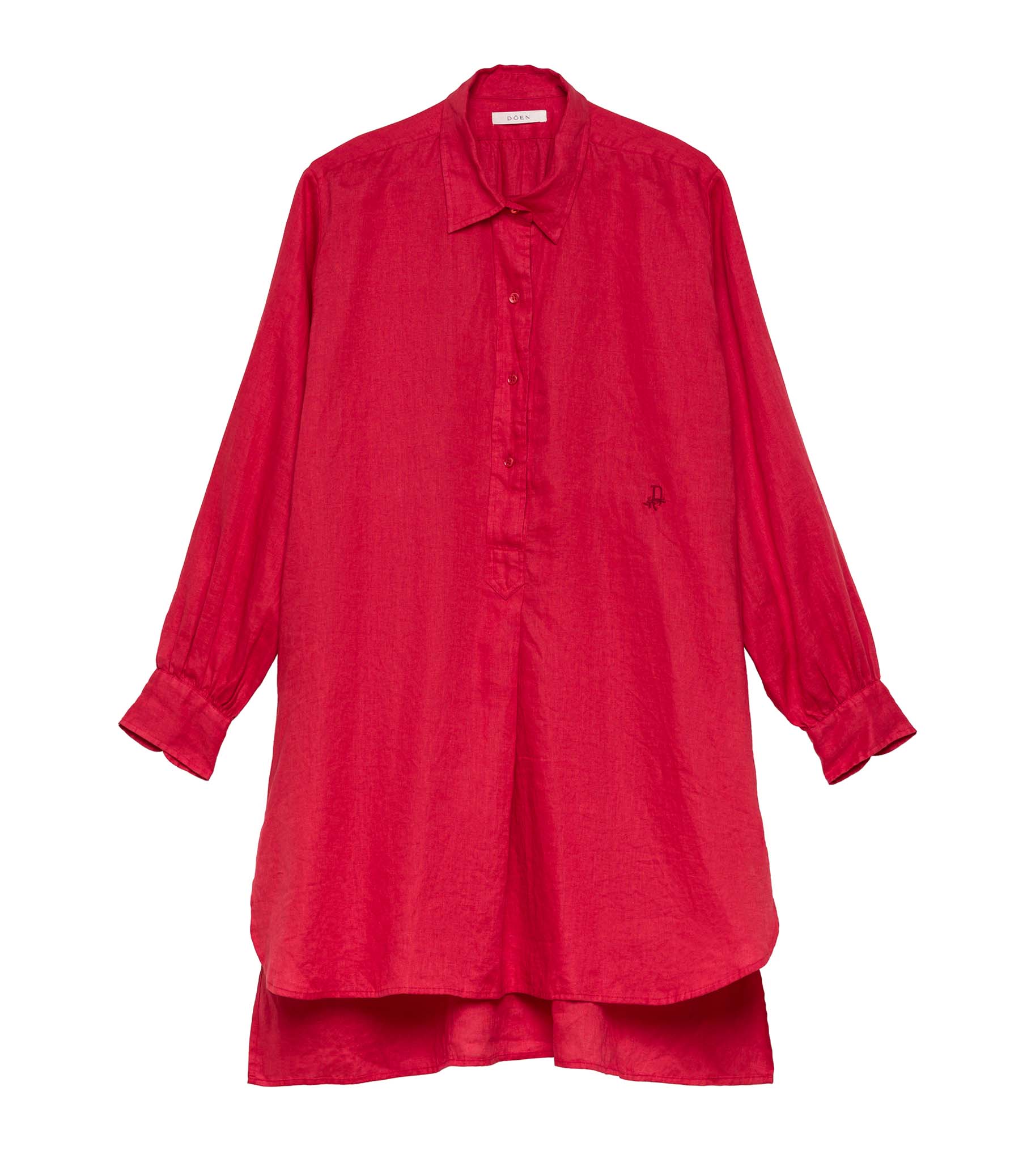 JORA LINEN DRESS -- SCARLET | SUMMER 24