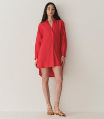 JORA LINEN DRESS -- SCARLET | SUMMER 24