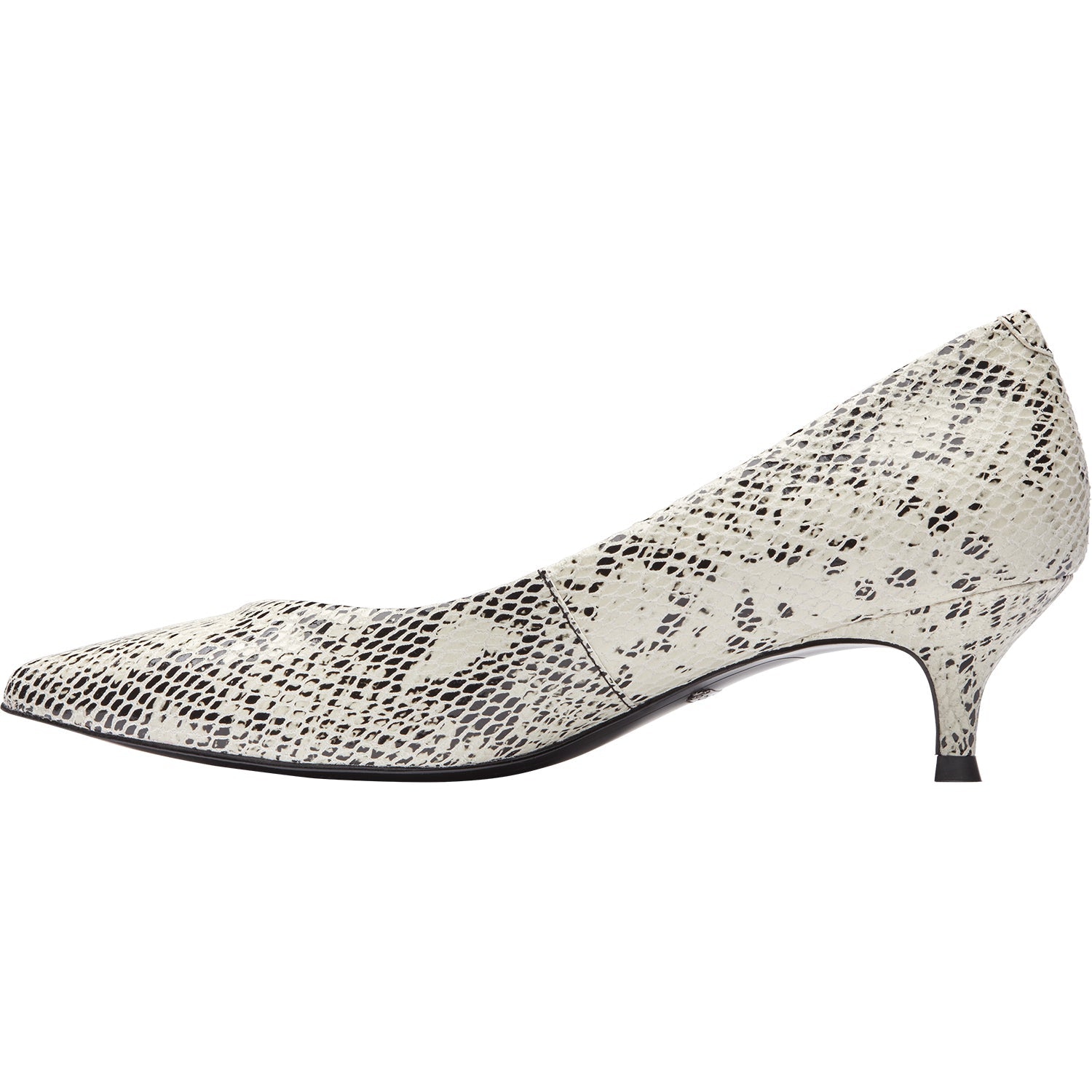 Women's Vionic Josie White/Black Snake Leather