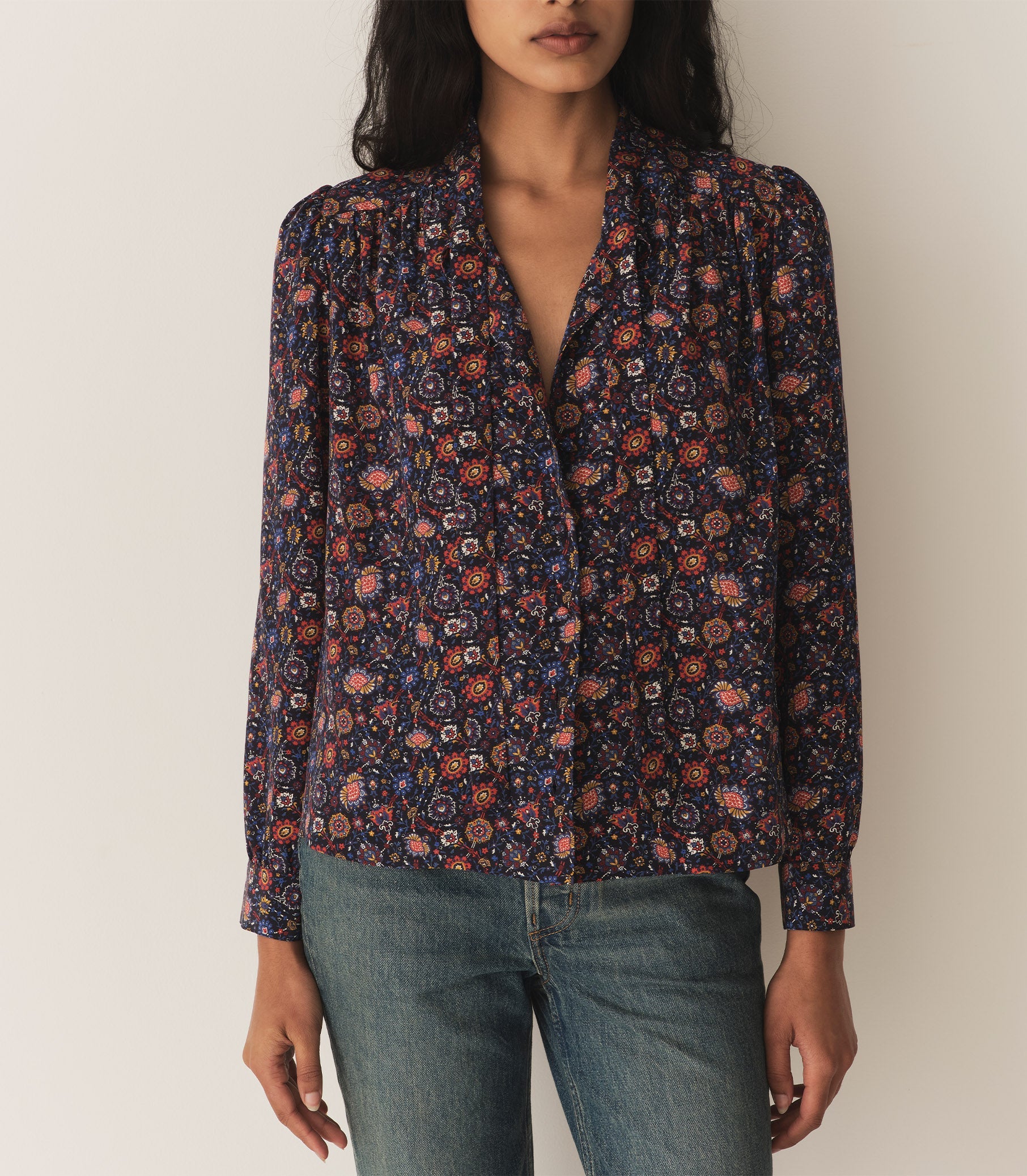 JOSSELINE TOP -- MIDNIGHT RIVIERA MEDALLION | FALL 24