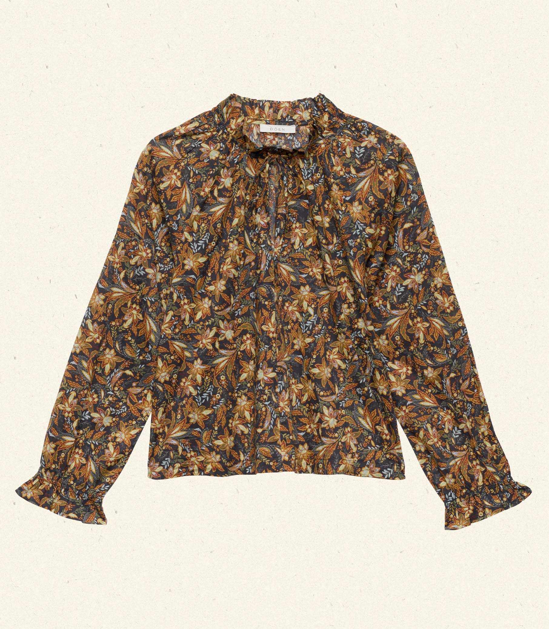 JUNA TOP -- NOIR NARCISSUS FLORAL | FALL 24