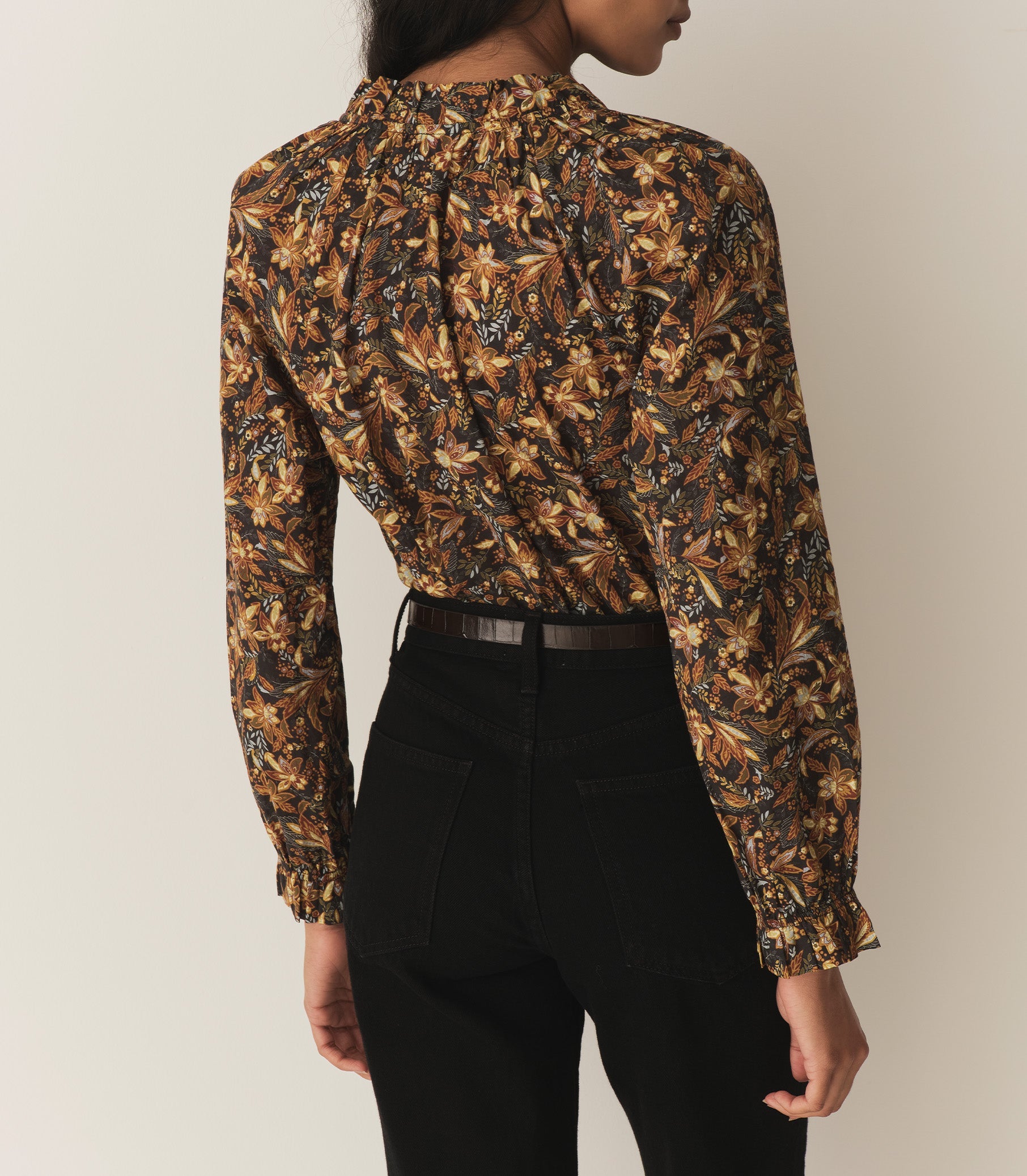 JUNA TOP -- NOIR NARCISSUS FLORAL | FALL 24