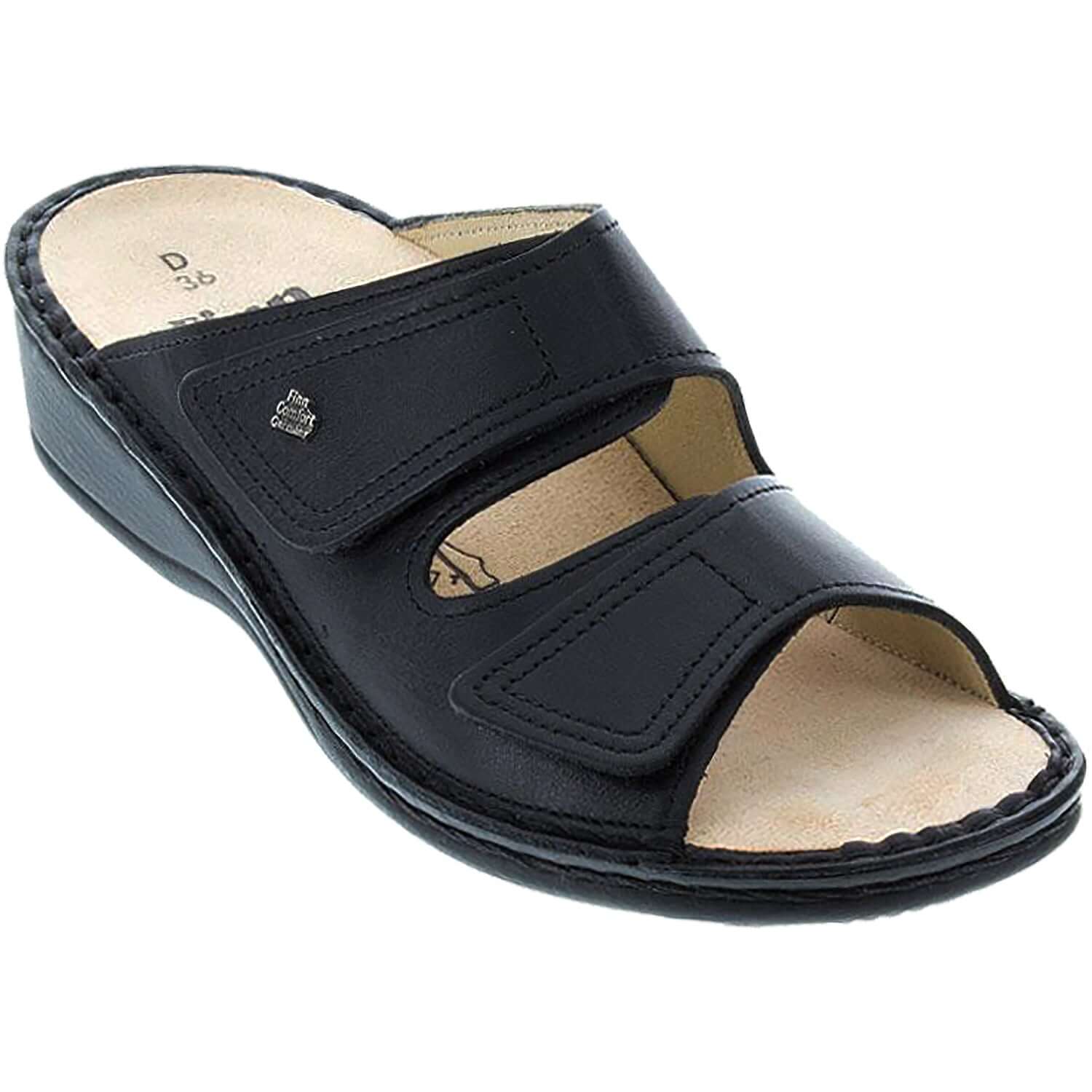 Women's Finn Comfort Jamaica Soft Black Nappa Leather