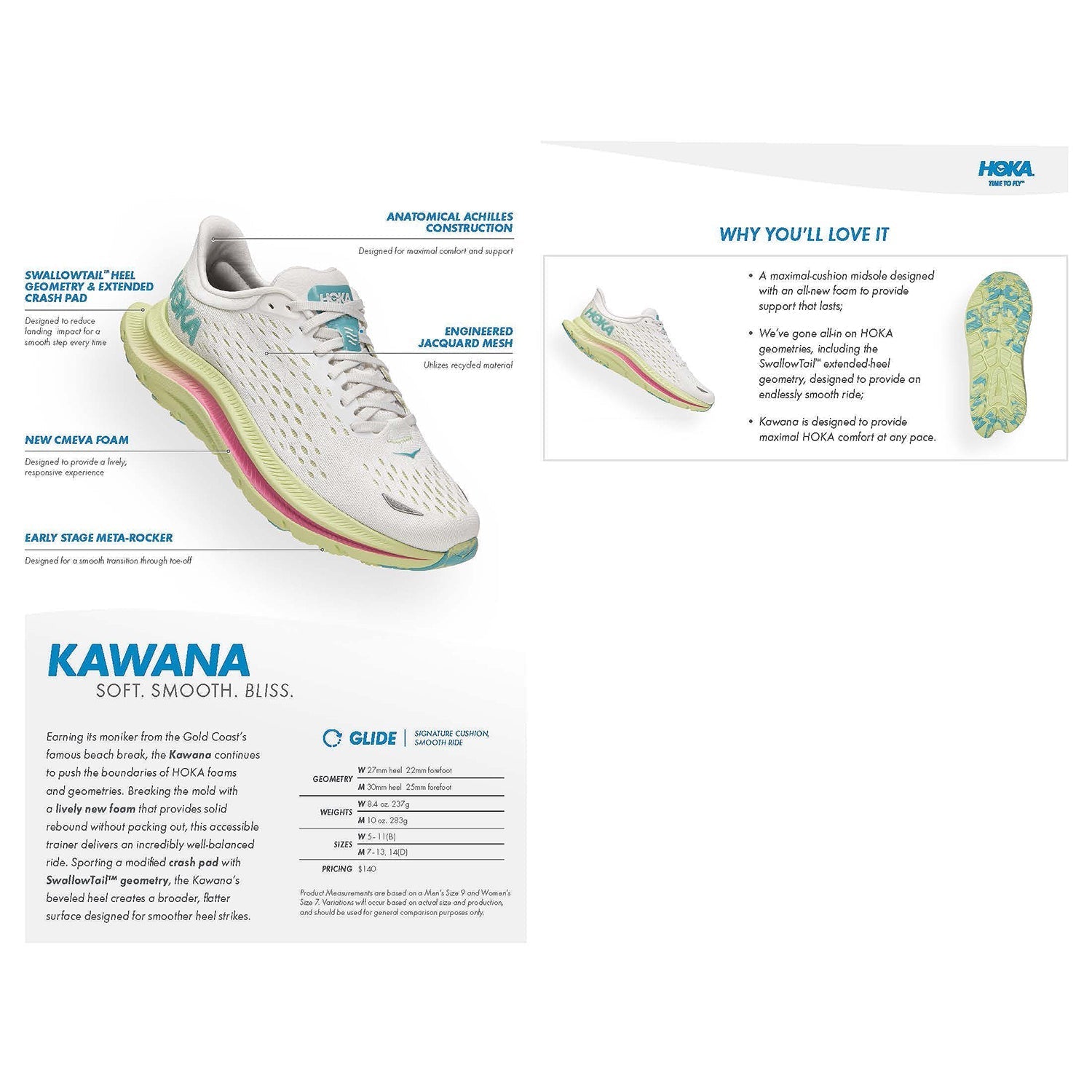 Women's Hoka Kawana Black/Copper Mesh