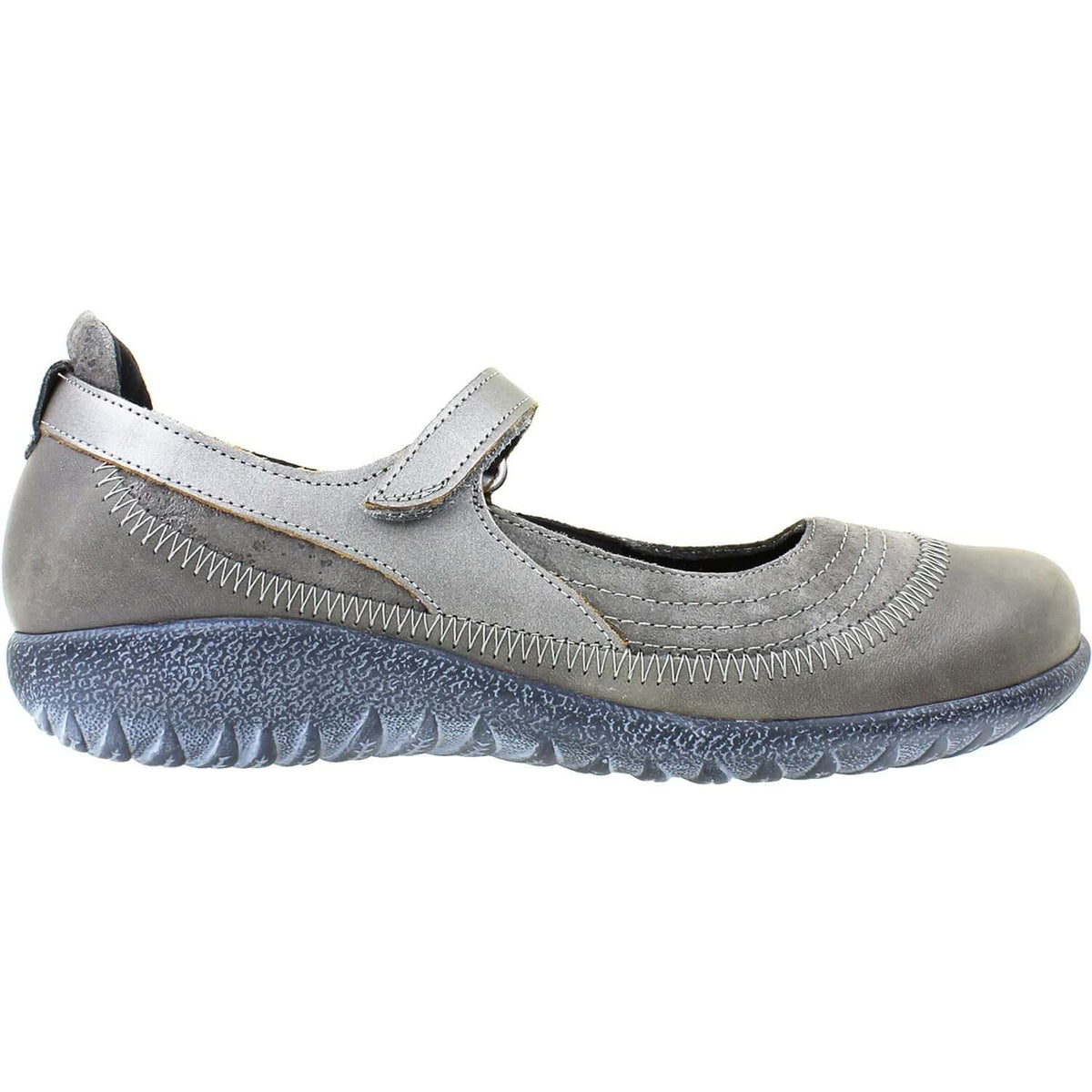 Women's Naot Kirei Foggy Grey/Grey Marble/Mirror Leather/Suede