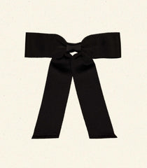 LALA BOW BARRETTE -- BLACK GROSGRAIN | FALL 24