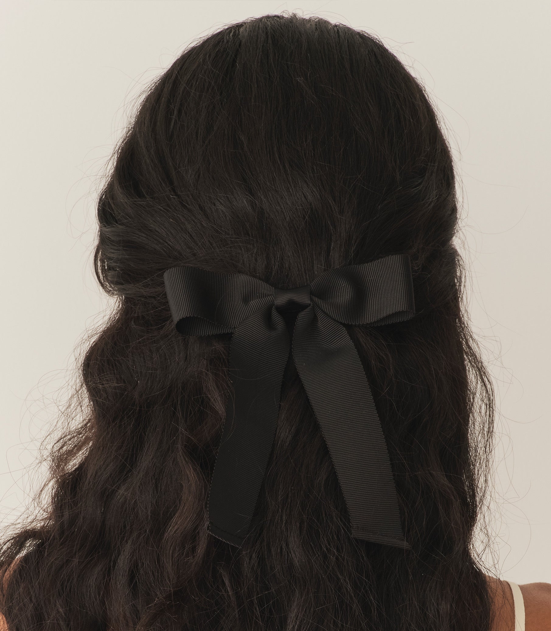 LALA BOW BARRETTE -- BLACK GROSGRAIN | FALL 24