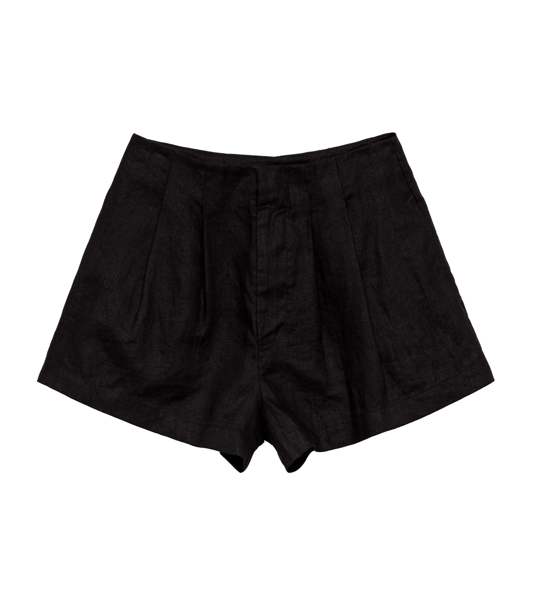 LARUE LINEN SHORT -- BLACK | SUMMER 24