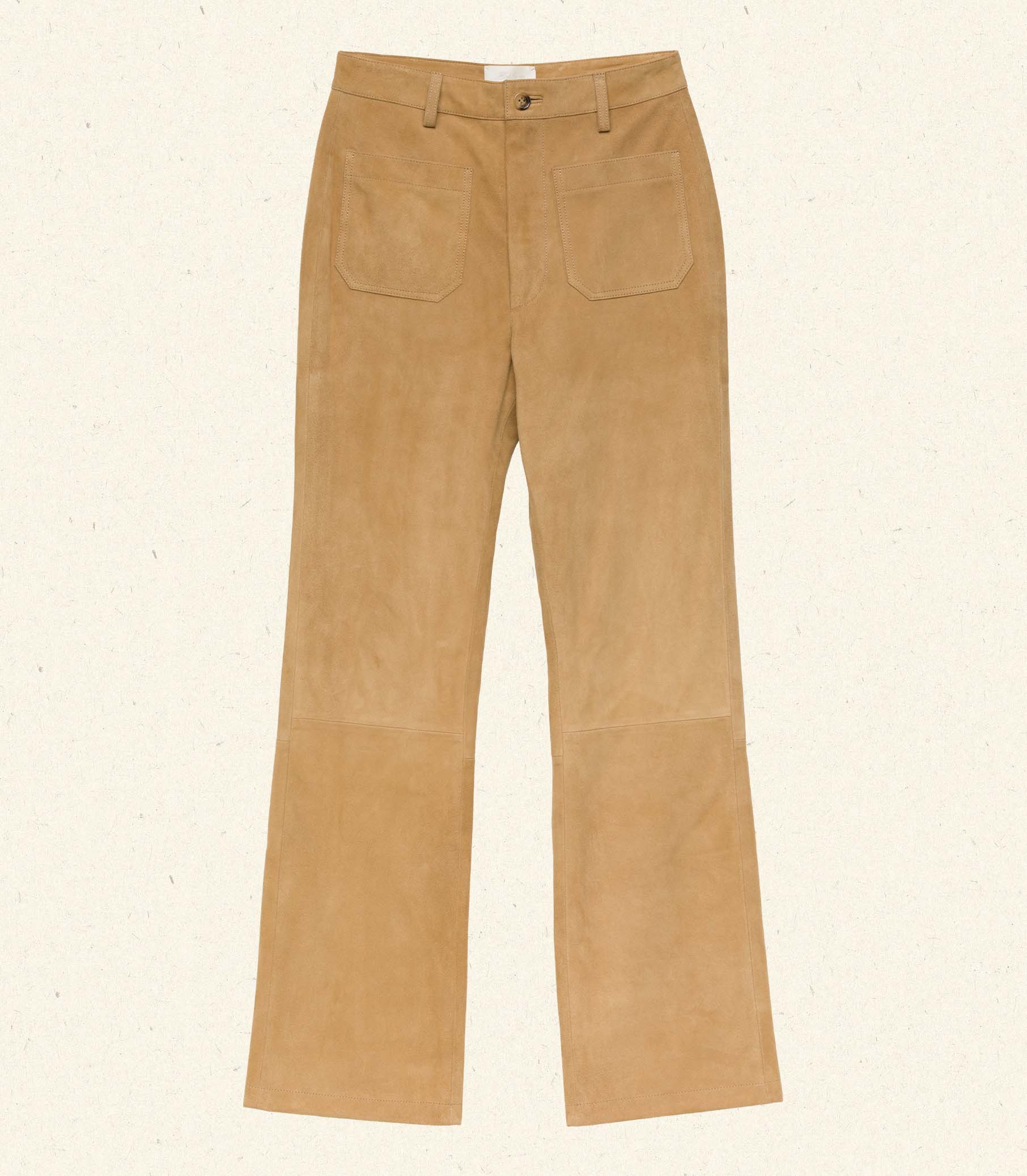 LEAH SUEDE PANT -- STAG | FALL 24