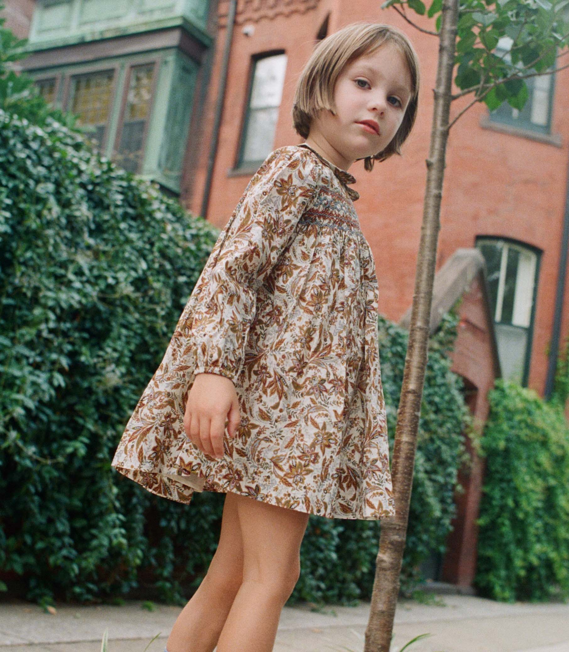 LETTY DRESS -- BLANC NARCISSUS FLORAL | FALL 24