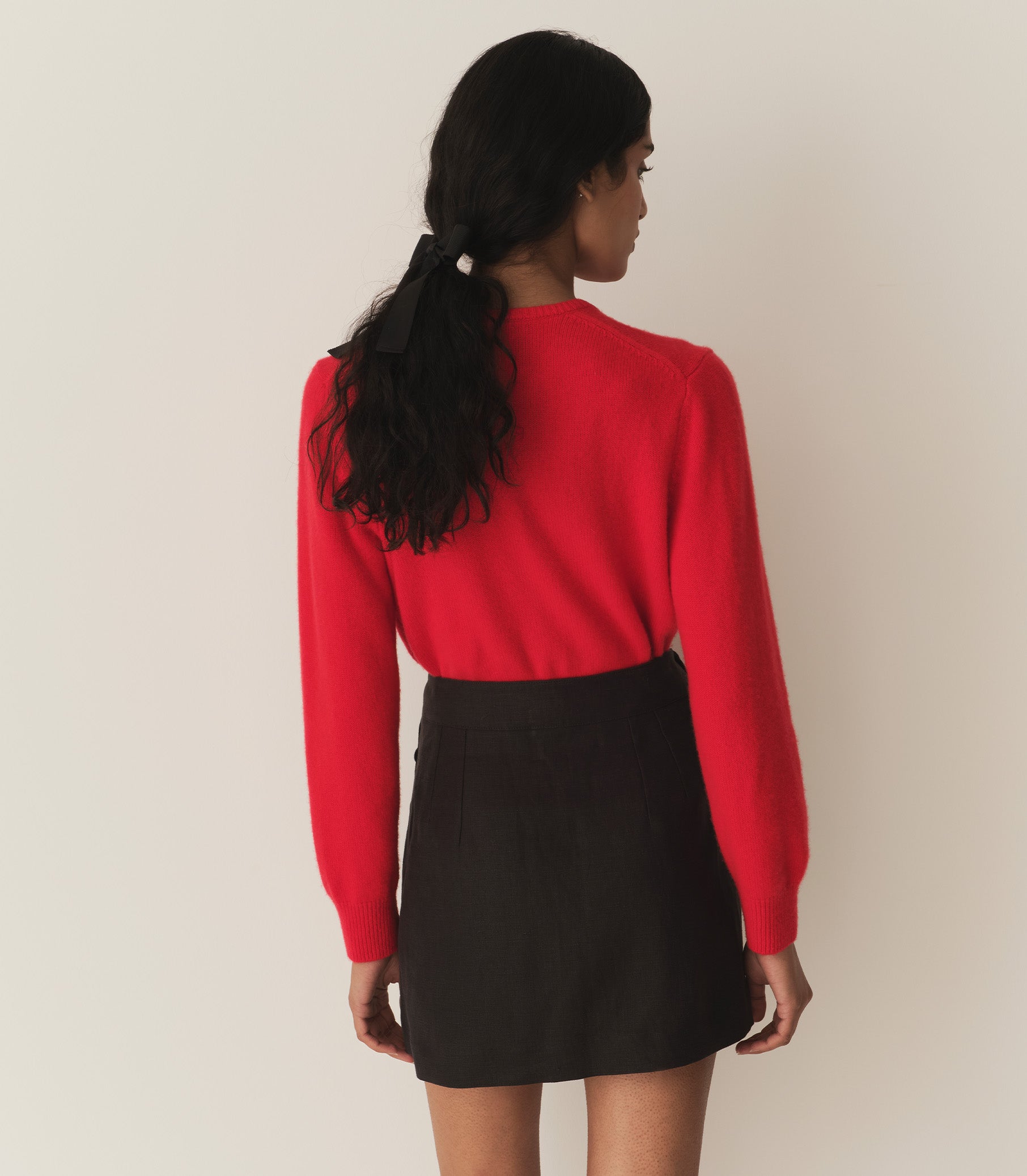 FAIRCHILD CASHMERE CARDIGAN -- TOMATO | FALL 24