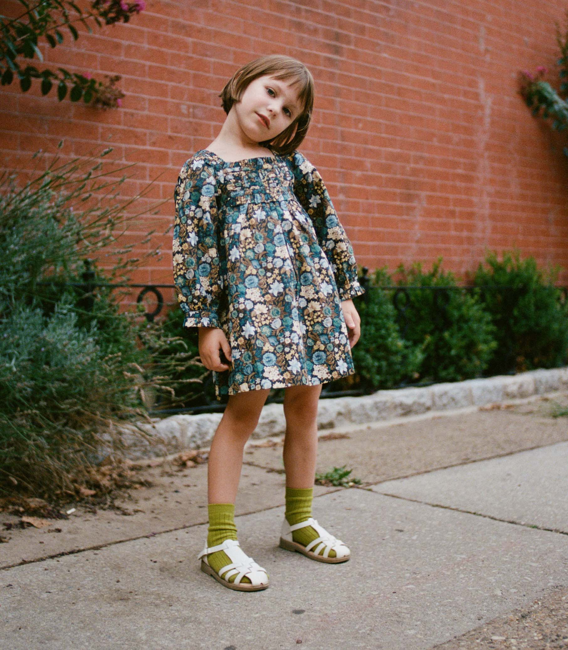 LITTLE ACTON DRESS -- BLEU ARBOR FLORAL | FALL 24