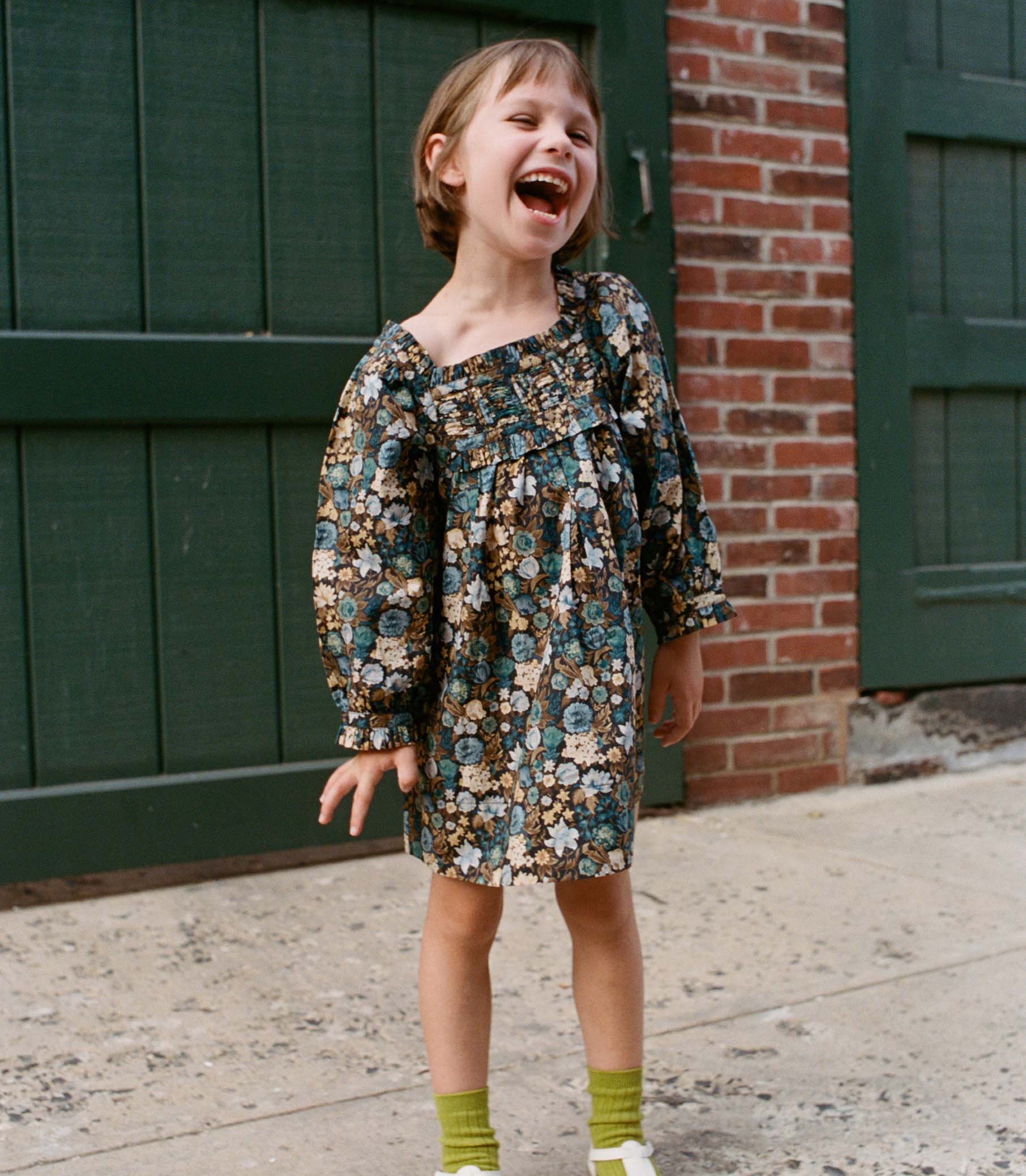 LITTLE ACTON DRESS -- BLEU ARBOR FLORAL | FALL 24