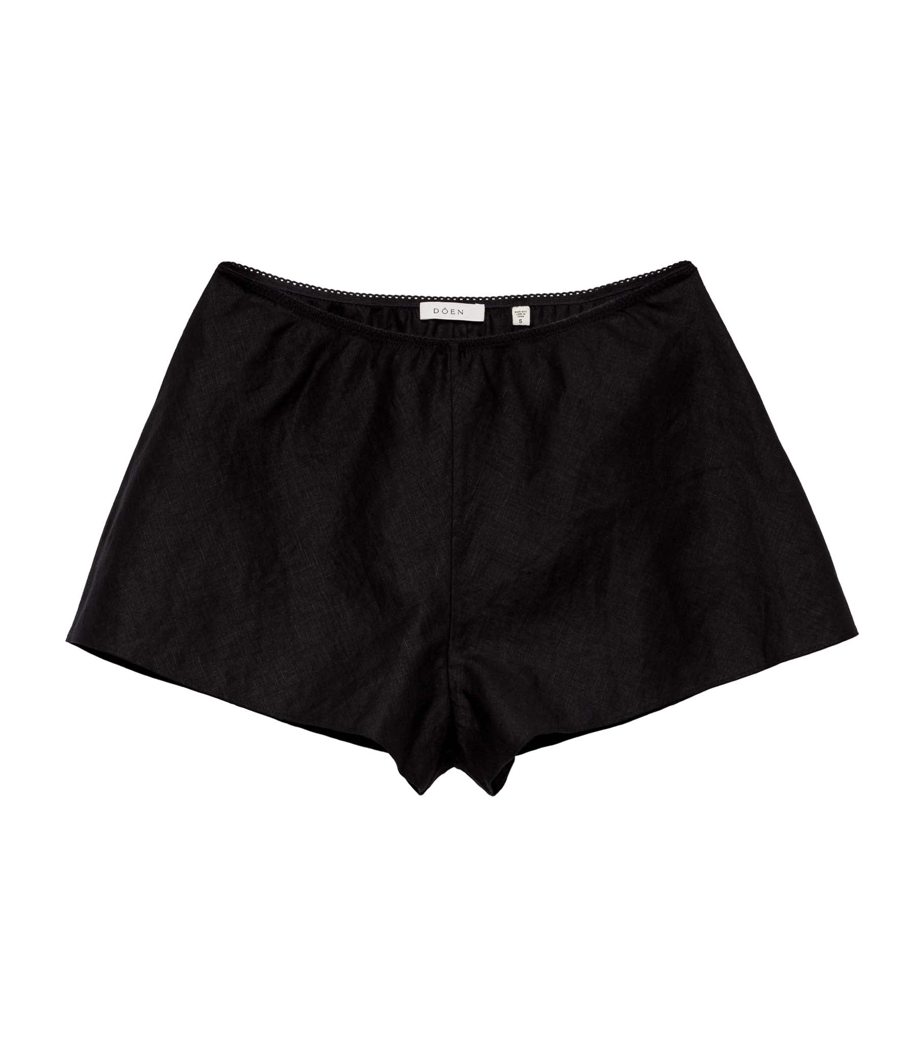 LOREN LINEN SHORT -- BLACK | SUMMER 24