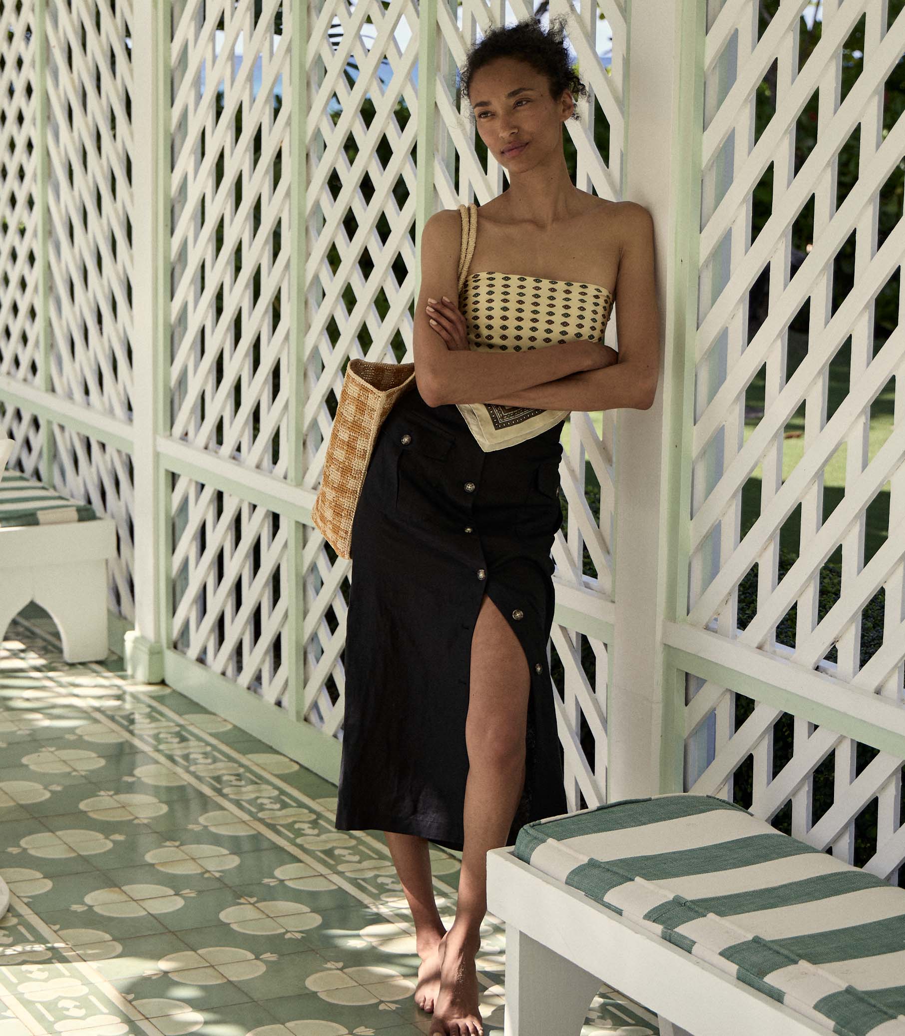 LOURDES SKIRT -- BLACK | SUMMER 24