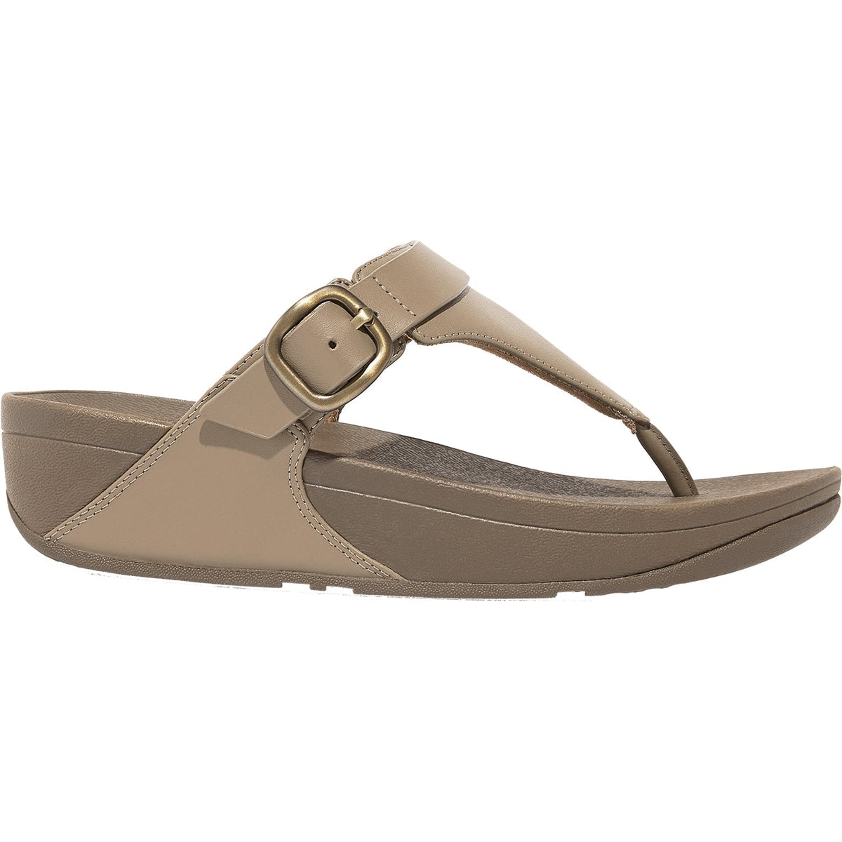 Women's FitFlop Lulu Mink Grey Leather