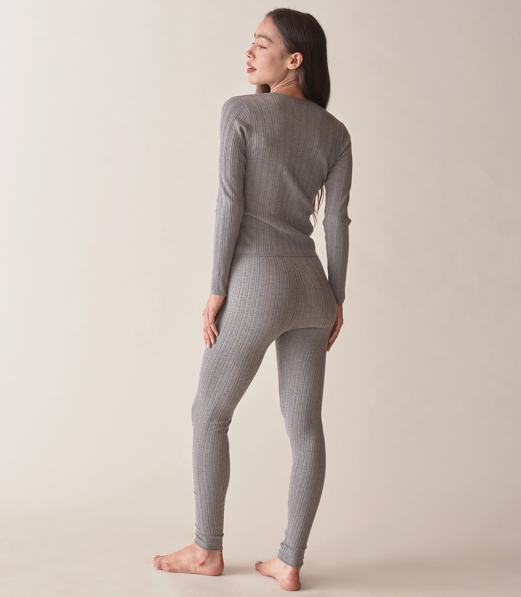 LETO KNIT PANT -- HEATHERED GREY | WINTER 23