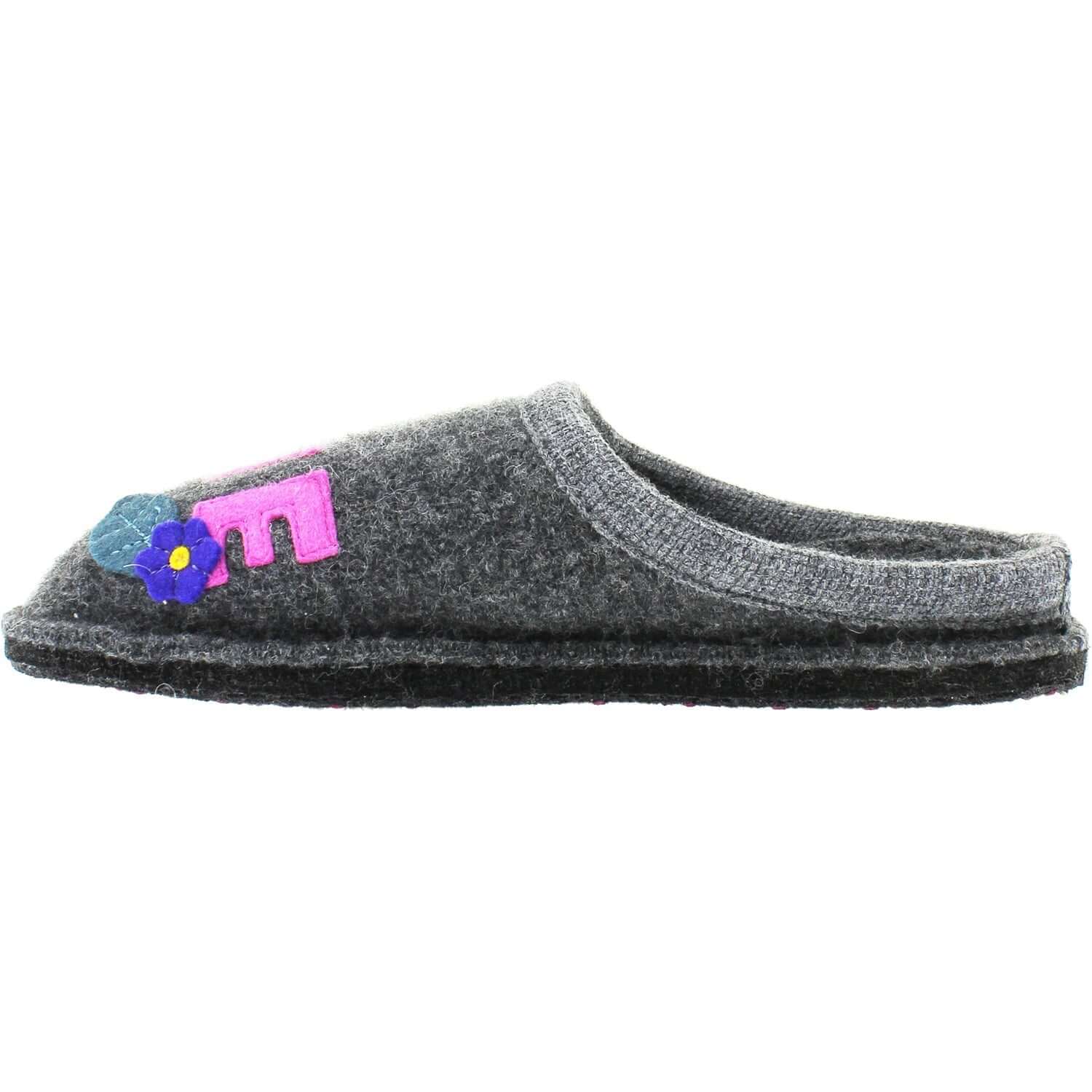 Women's Haflinger Love and Peace Grey Wool