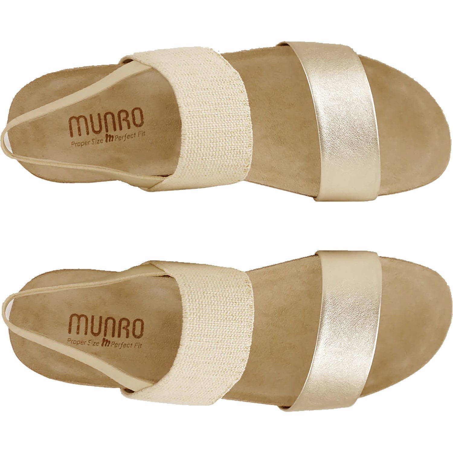 Women's Munro Pisces Gold/Oro Lux Leather