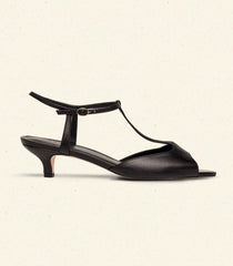 MAISIE T-STRAP HEEL -- BLACK BOX CALF | FALL 24