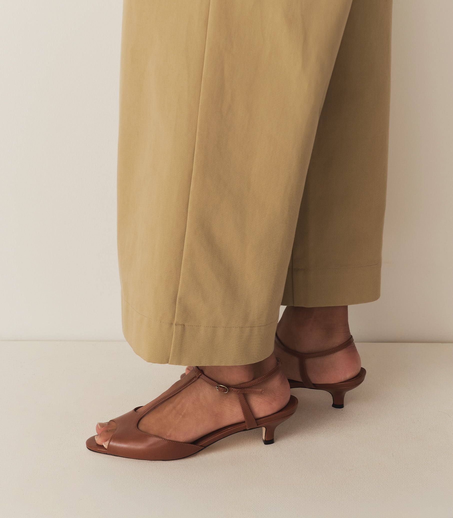 MAISIE T-STRAP HEEL -- TOFFEE BOX CALF | FALL 24