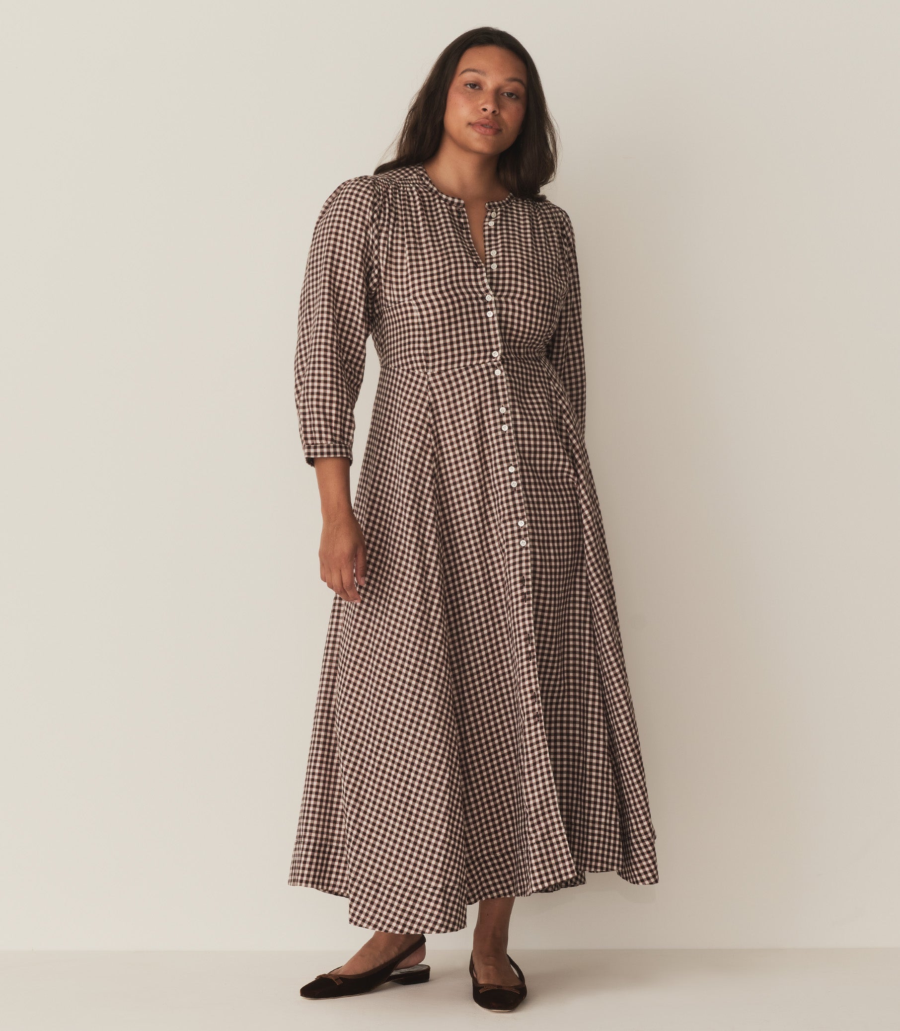 MARIELLE DRESS -- DELPHINE PLAID | FALL 24