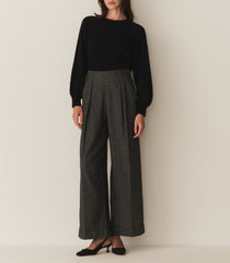 LAWRENCE PANT -- BLACK HERRINGBONE | FALL 24