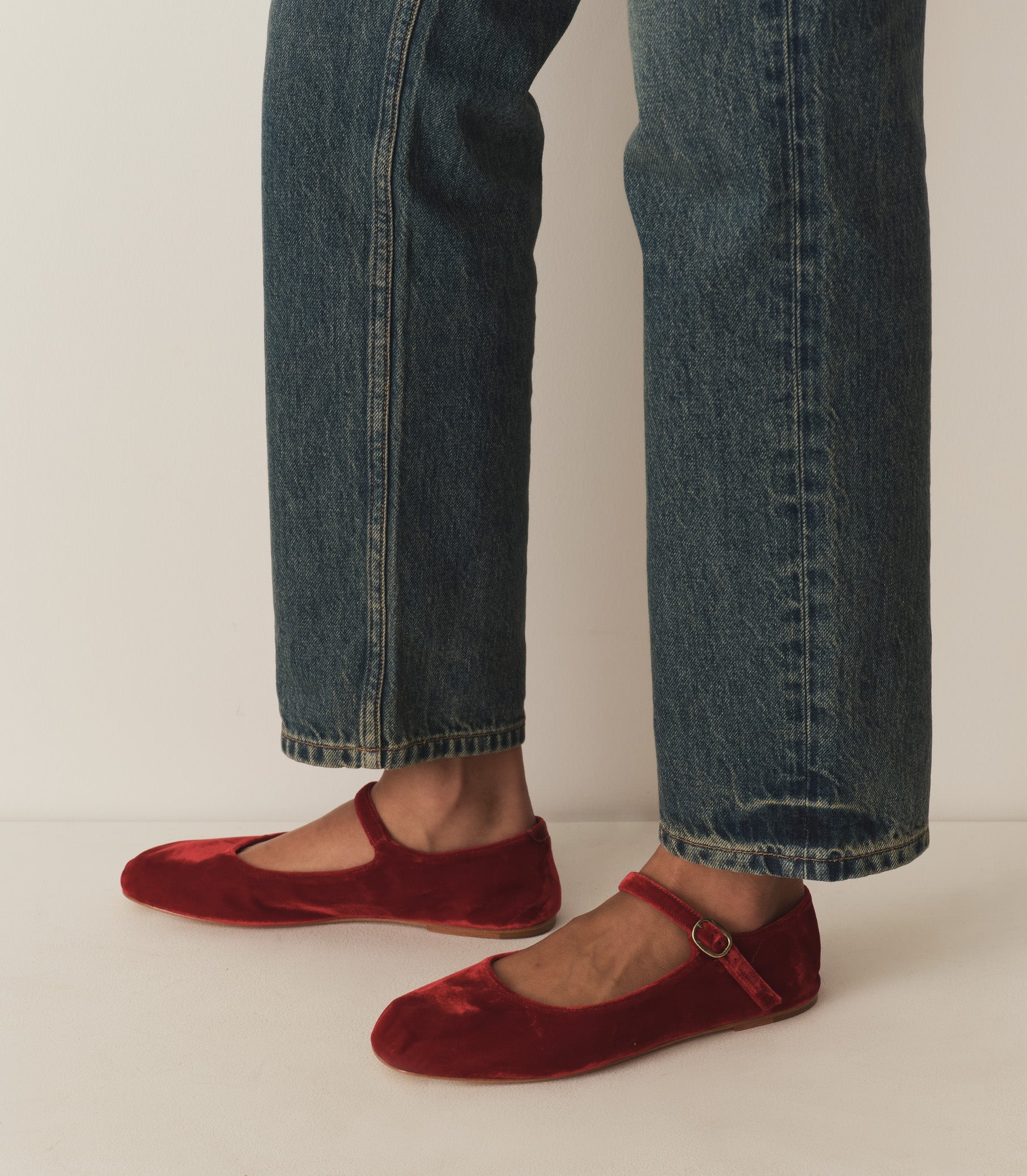 MARY JANE SLIPPER -- RUBY VELVET | FALL 24