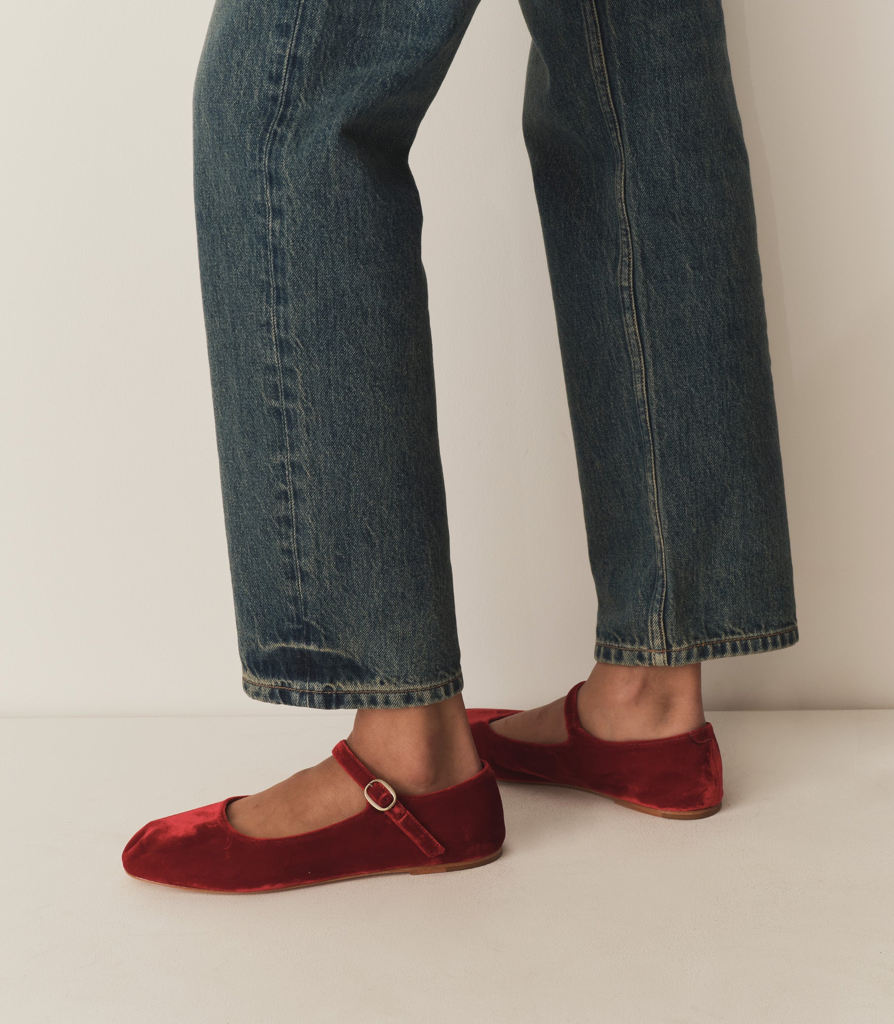 MARY JANE SLIPPER -- RUBY VELVET | FALL 24