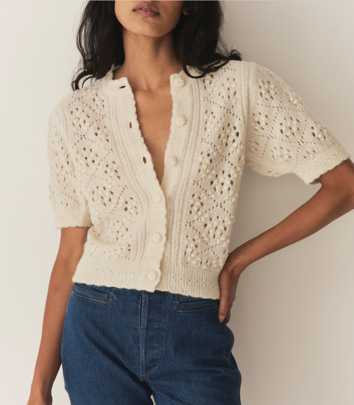 MIRABELLE CARDIGAN -- IVORY | FALL 24