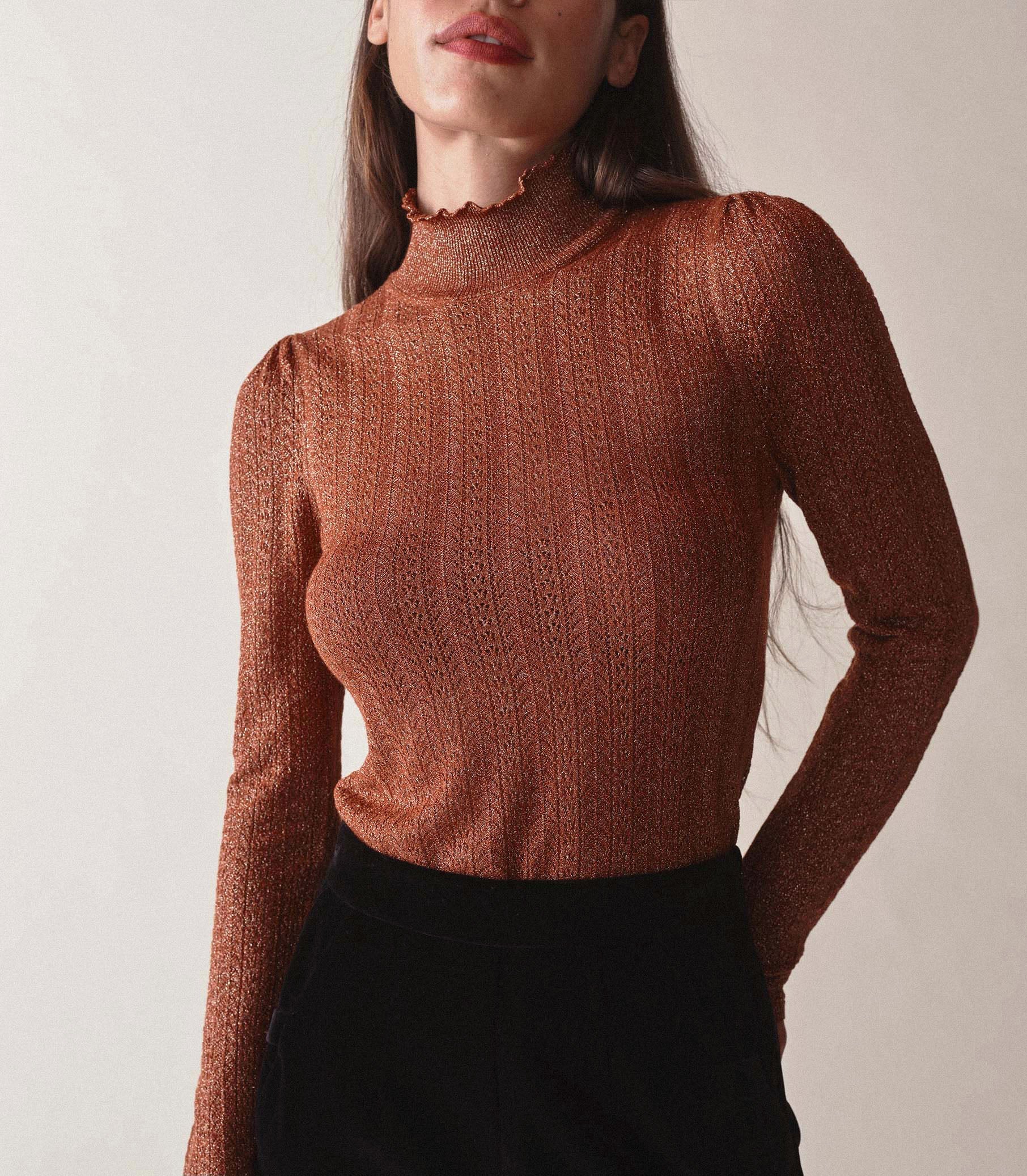 MINOU TURTLENECK -- PERSIMMON | HOLIDAY 23