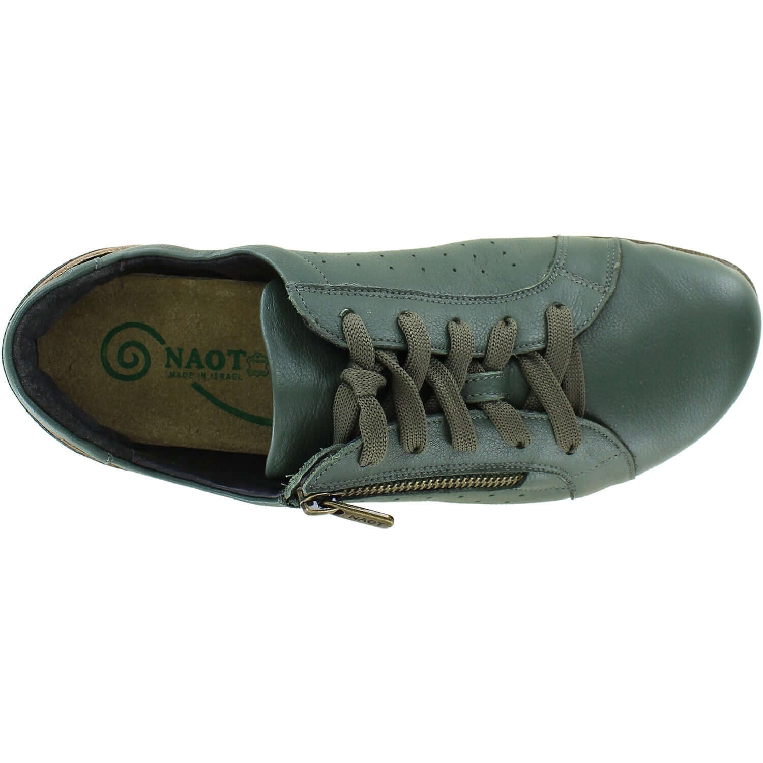 Women's Naot Moko Hunter Green/Pewter Leather