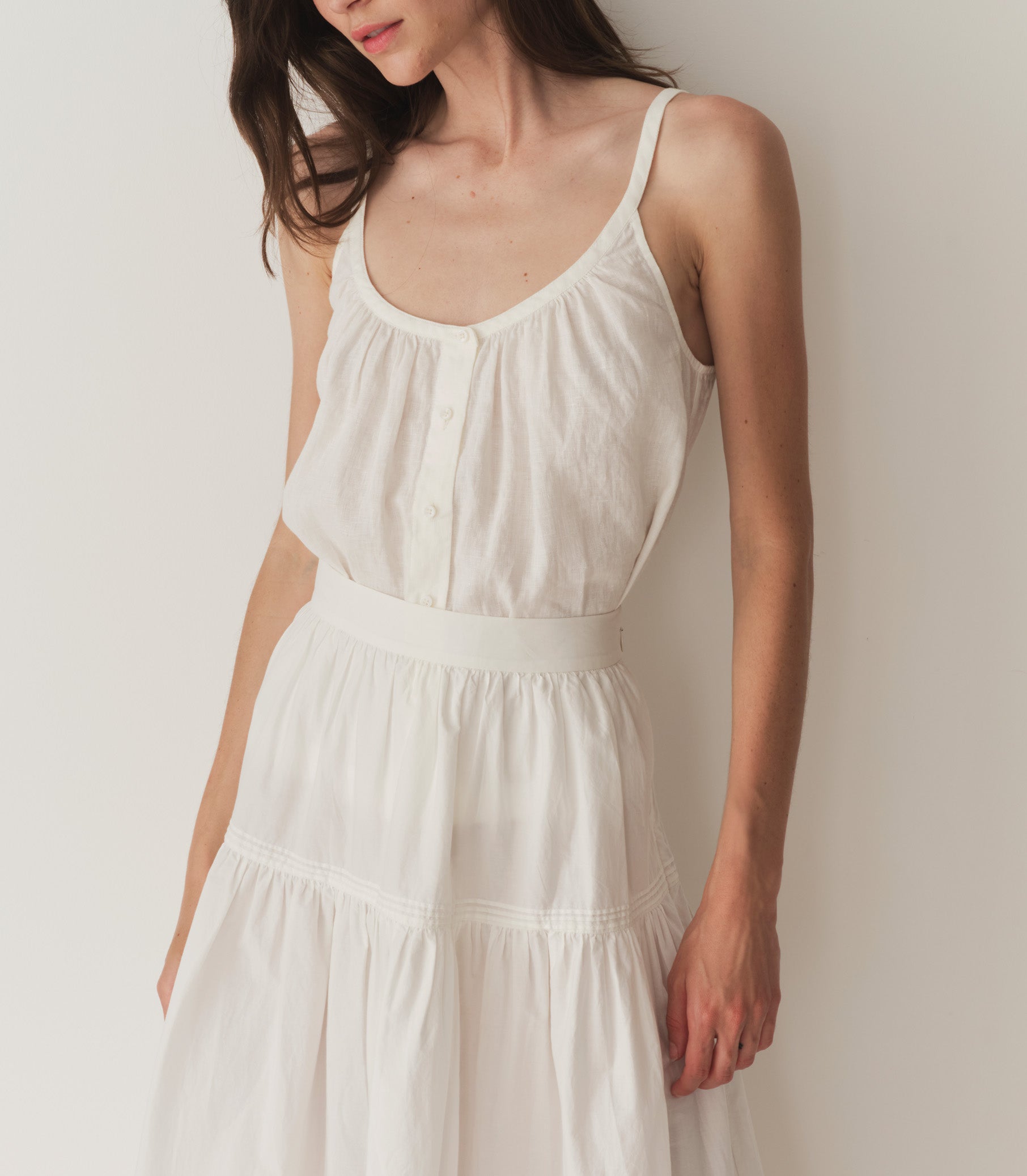 NALINA LINEN TOP -- SALT | SUMMER 24