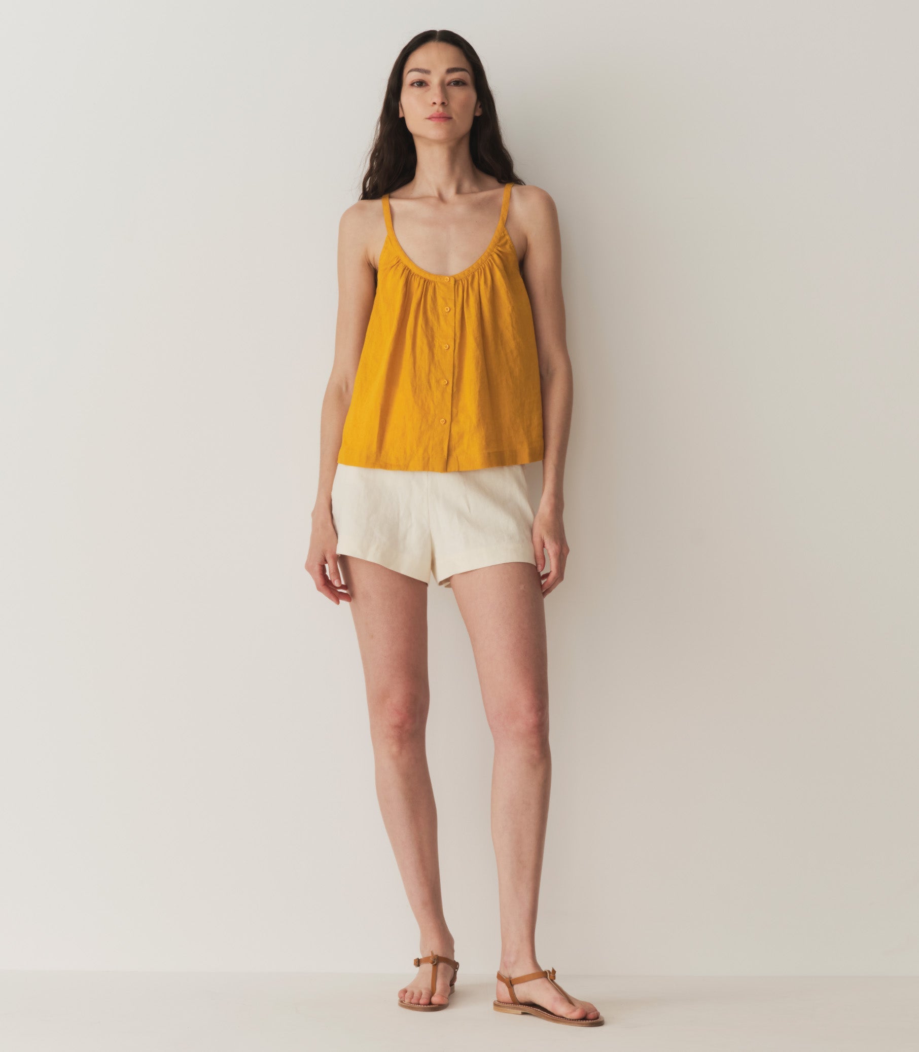 NALINA LINEN TOP -- SUNFLOWER | SUMMER 24