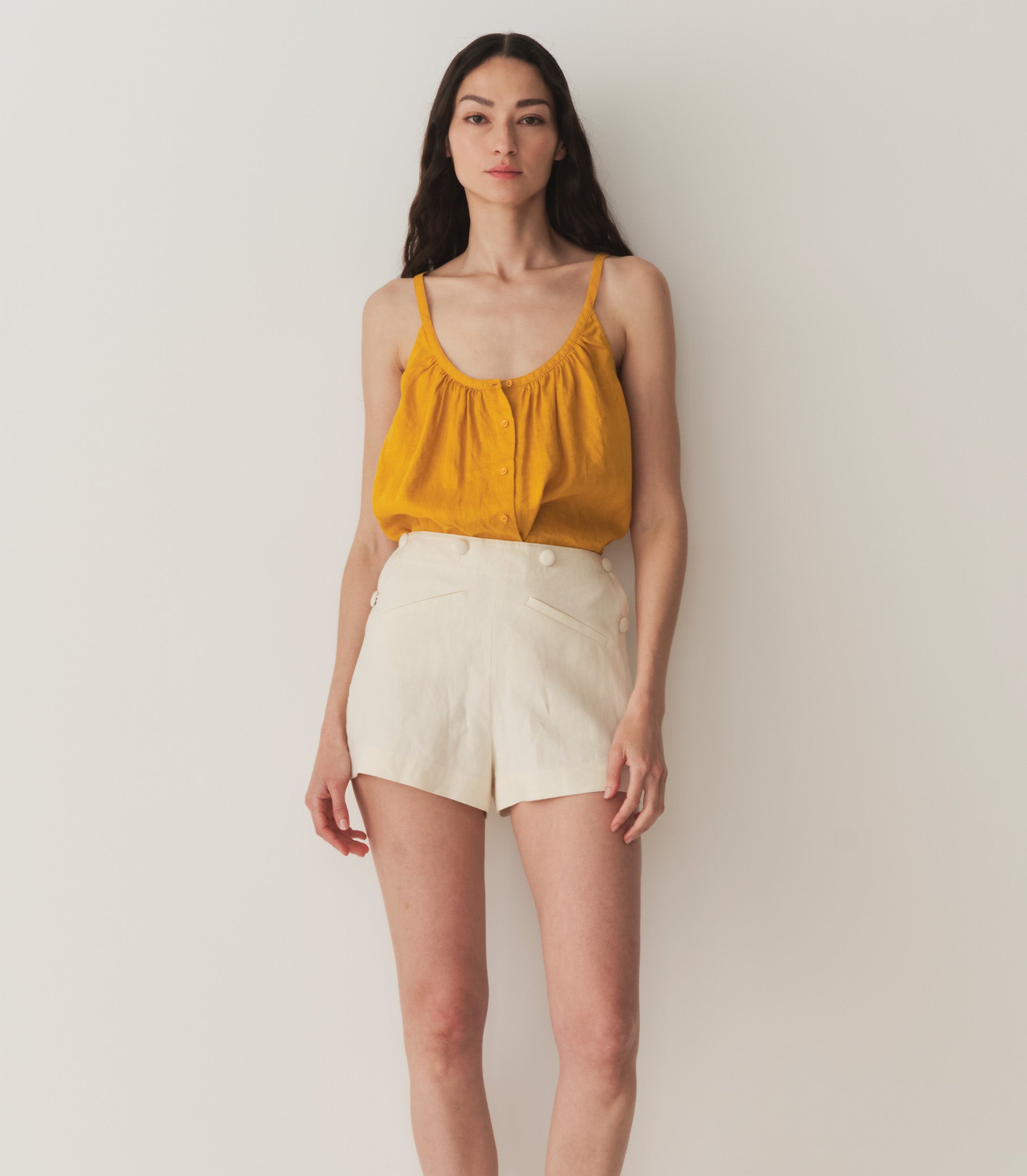 NALINA LINEN TOP -- SUNFLOWER | SUMMER 24