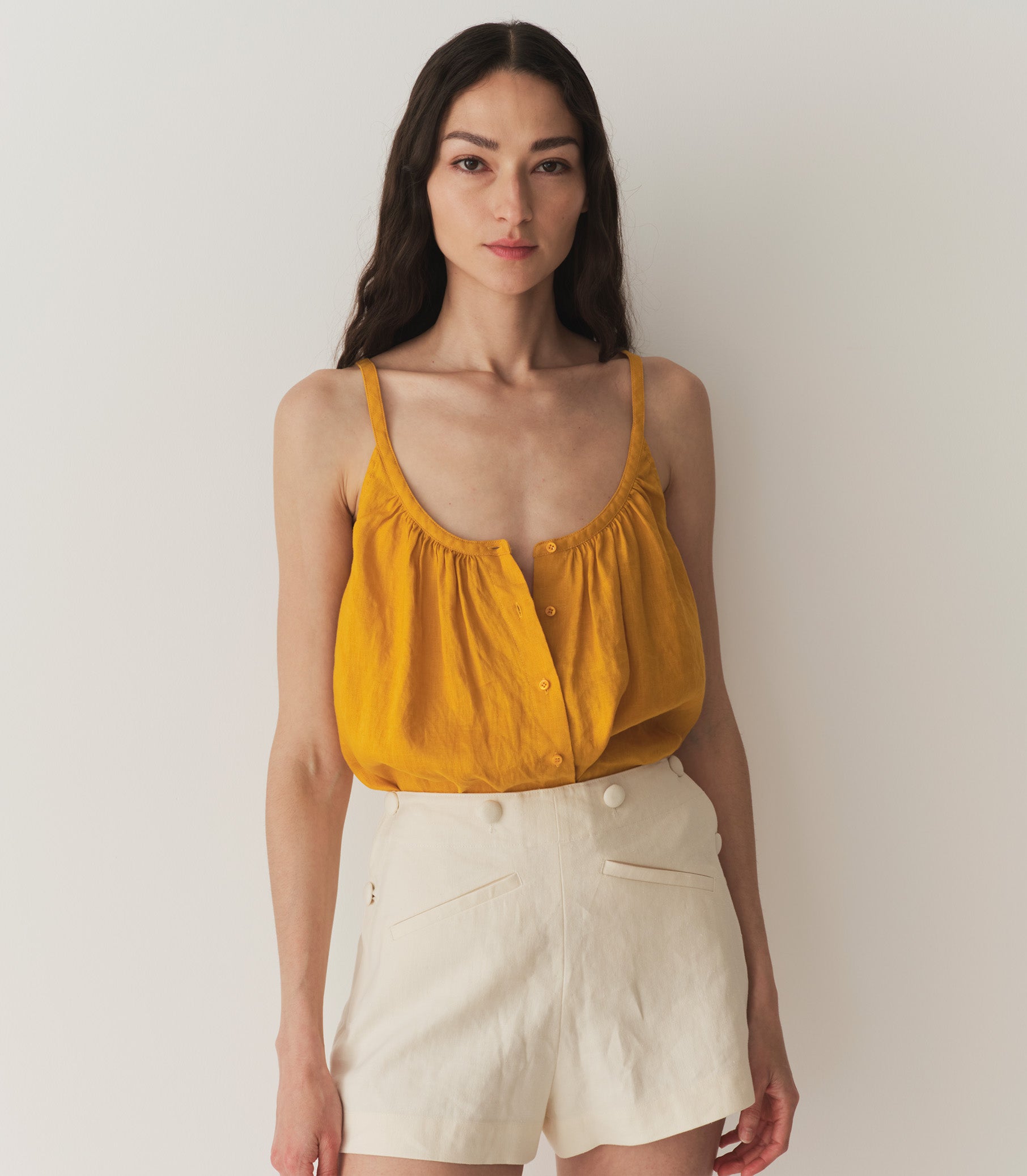 NALINA LINEN TOP -- SUNFLOWER | SUMMER 24