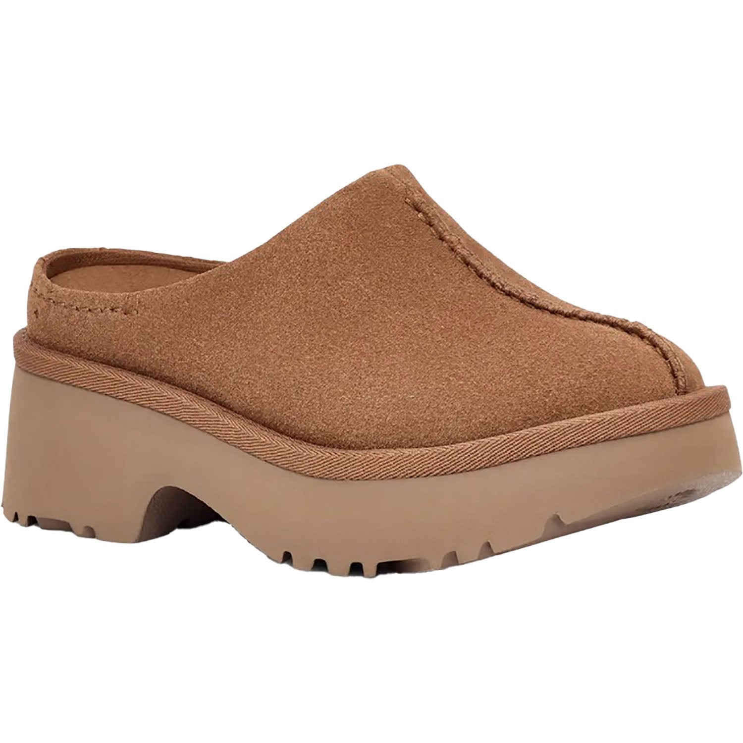 Women's UGG New Heights Clog Chestnut Suede