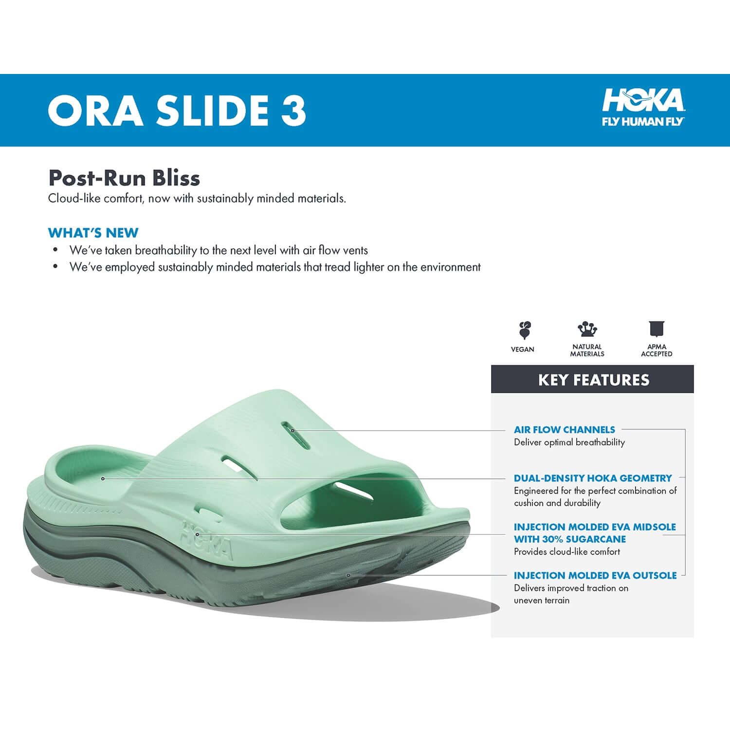 Unisex Hoka Ora Recovery Slide 3 White/White EVA