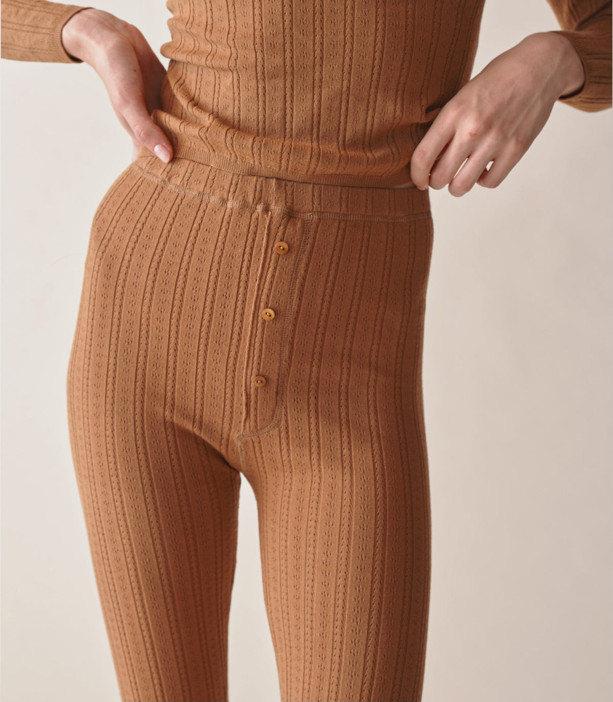 LETO KNIT PANT -- TOASTED PECAN | WINTER 23