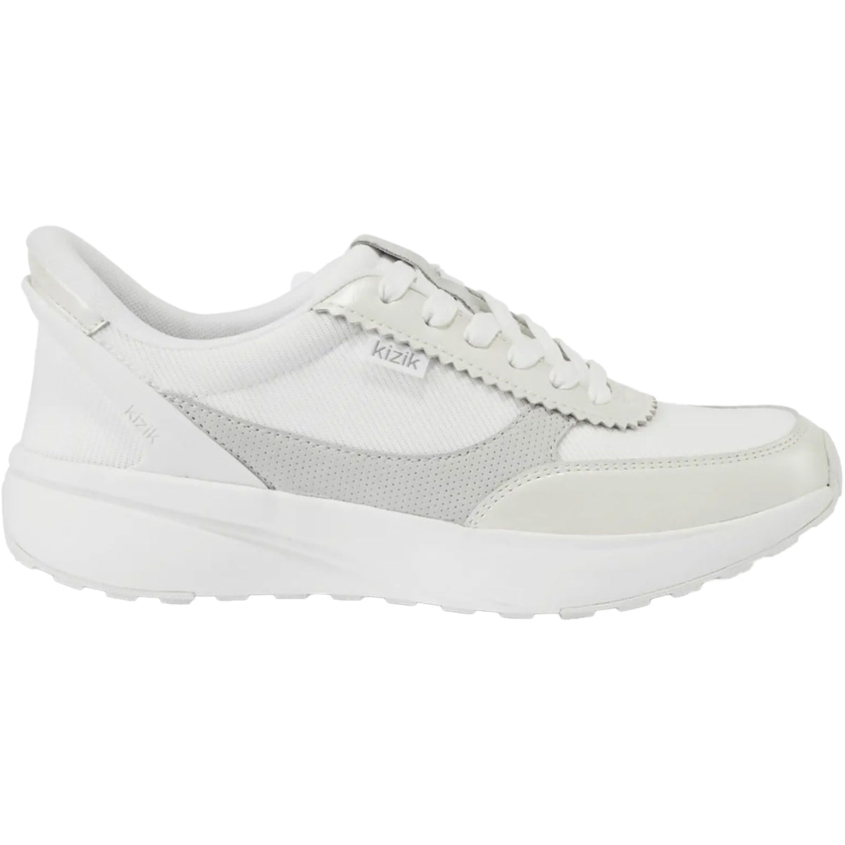 Women's Kizik Paris Metallic White Leather