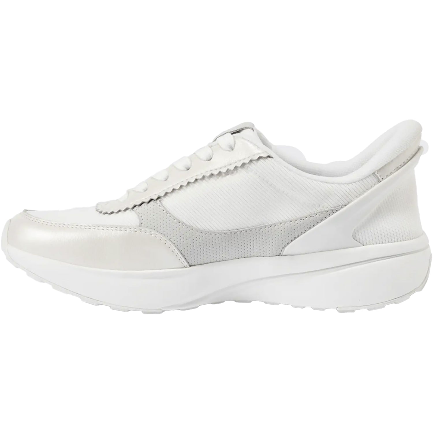 Women's Kizik Paris Metallic White Leather