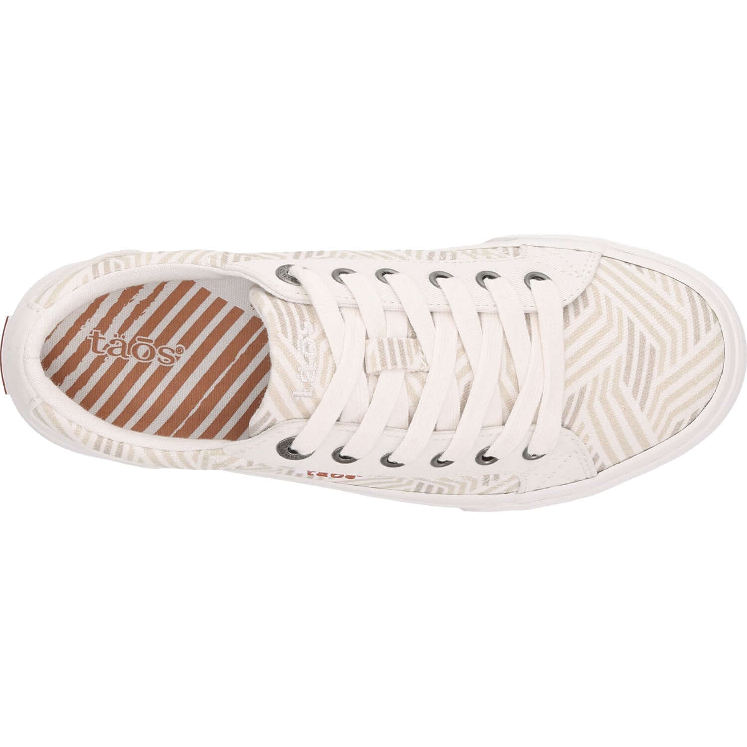 Women's Taos Plim Soul Geo Print White Multi Canvas