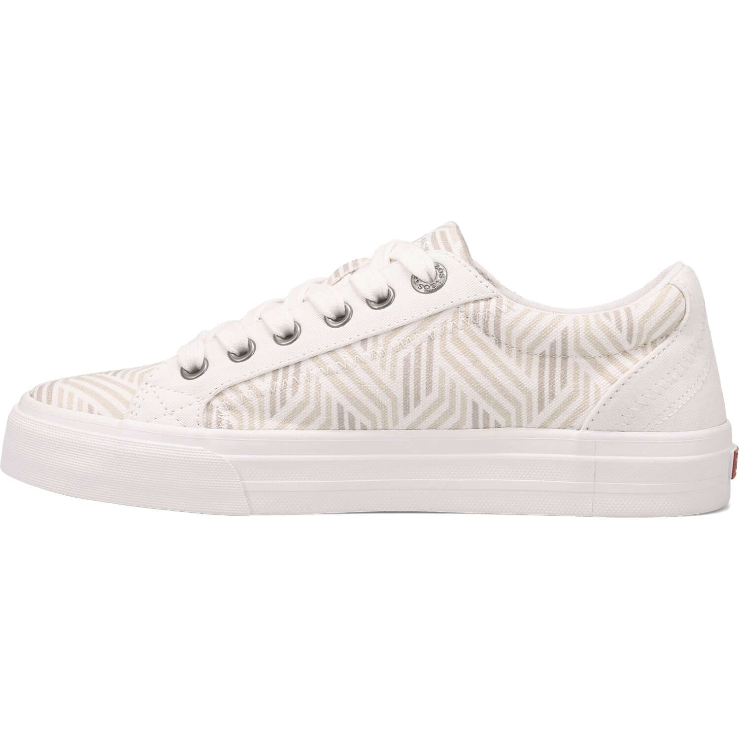 Women's Taos Plim Soul Geo Print White Multi Canvas