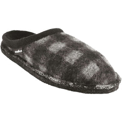 Women's Haflinger Plaid Black/White Wool