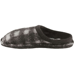 Women's Haflinger Plaid Black/White Wool