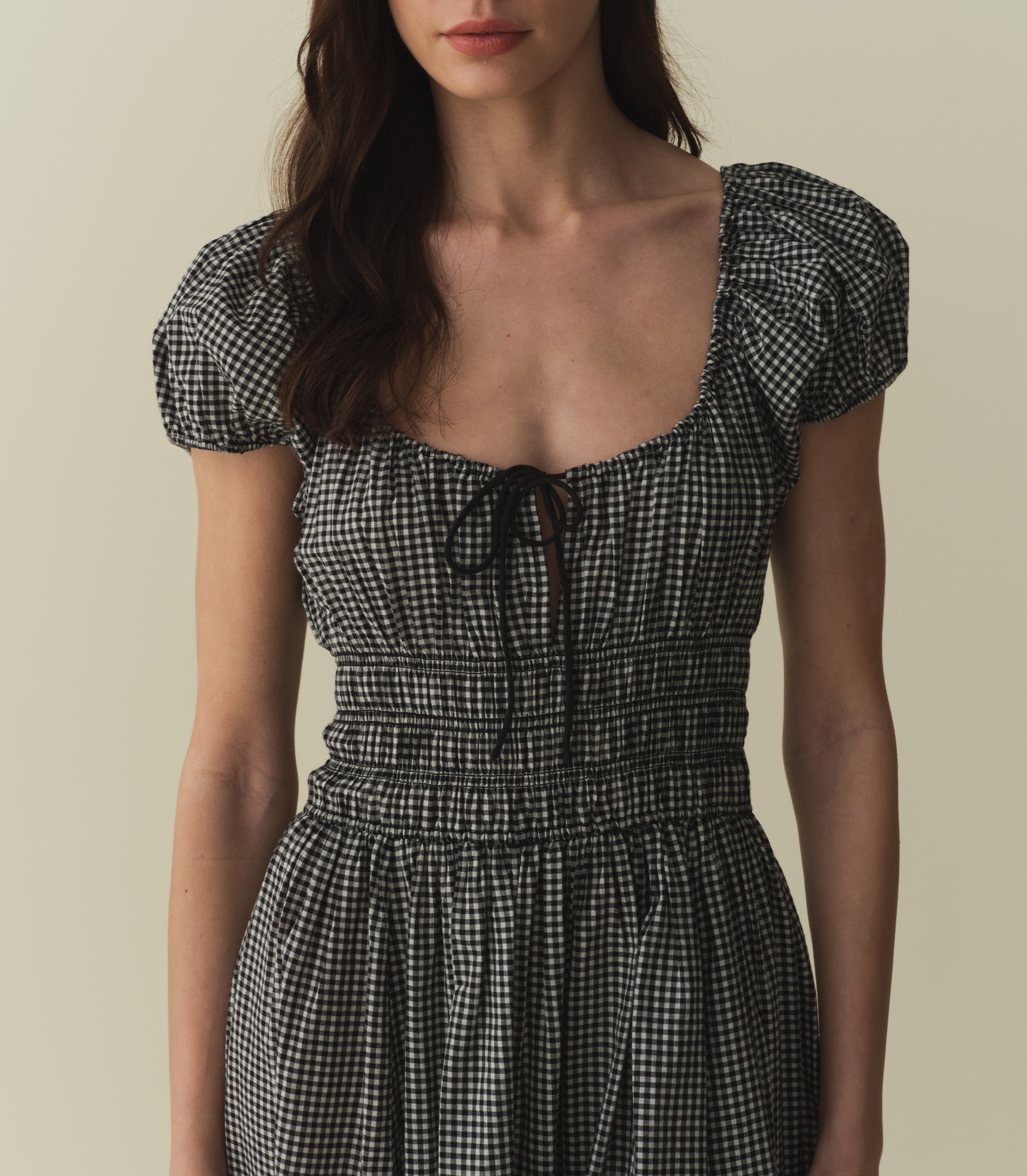 QUINN DRESS -- LA MADDALENA GINGHAM | SPRING 24